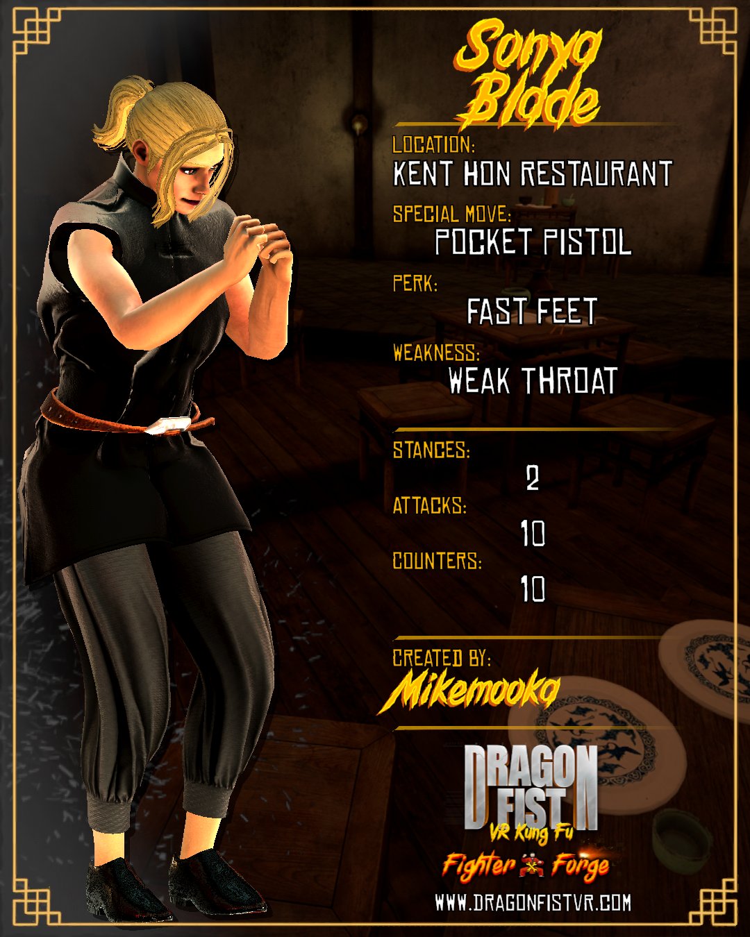 Sonya Blade - Created By: Mikemooka